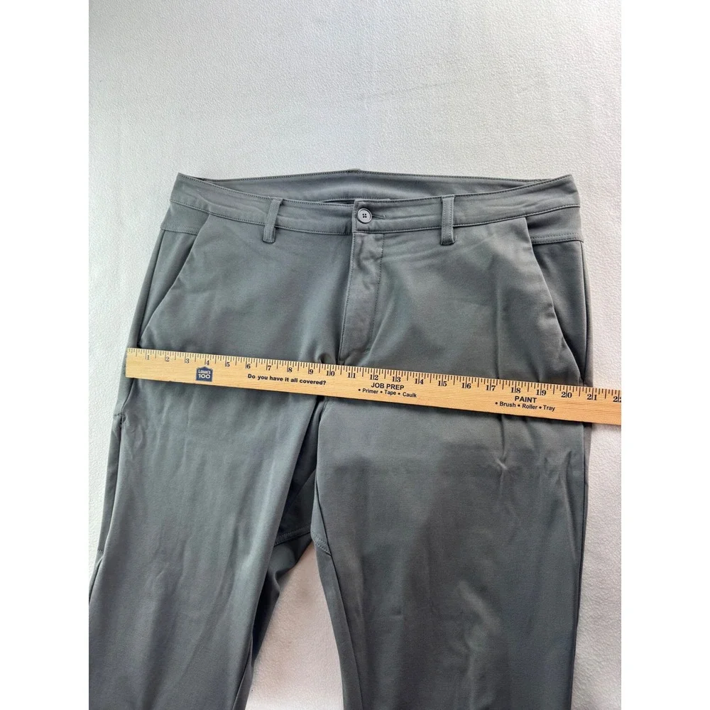 BYLT Men's Everyday‎ Pant 2.0 Slim Fit Grey Premium Basics Size 38X30.5